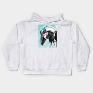 Bowing Horse Kids Hoodie